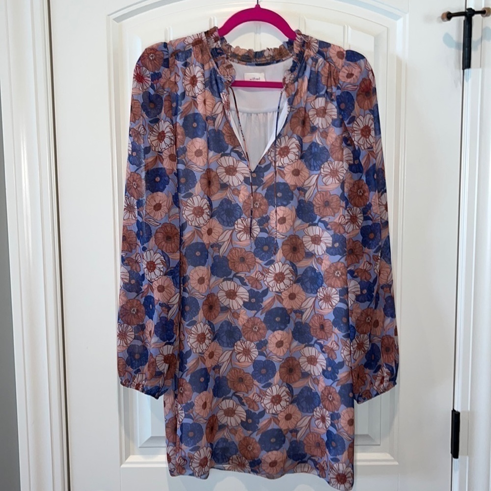 WILFRED Dresses Aritzia Wilfred floral Molly Mini Dress size small boho hippie